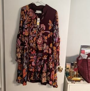 Anthropologie dress 3/4 sleaves